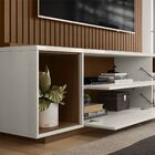 Estante Para Tv 2 Portas Alice Cedro Off White Perolizado