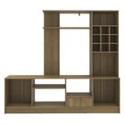 Estante Para Tv 55 Polegadas 180cmx199,9cm 2 Portas E 1 Gavet