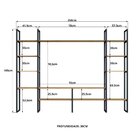 Estante Para Tv 55 Polegadas Em Ferro Com Mdf Estilo Industri