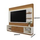 Estante Para Tv 65 Polegadas 184,5cmx200cm Com Led Guaíba Off