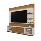 Estante Para Tv 65 Polegadas Com Led Guaíba Perola Metalizado