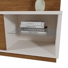 Estante Para Tv 65 Polegadas Com Led Guaíba Perola Metalizado