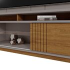 Estante Para Tv 65 Polegadas Vinhedos Grigio Fosco / Amendoa