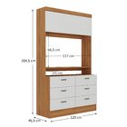 Estante Para Tv Até 42 Polegadas 204,5cmx120cm Viena 1 Porta