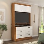 Estante Para Tv Até 42 Polegadas 204,5cmx120cm Viena 1 Porta