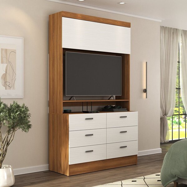 Estante Para Tv Até 42 Polegadas 204,5cmx120cm Viena 1 Porta