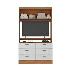 Estante Para Tv Até 42 Polegadas Viena 1 Porta 6 Gavetas Espr