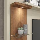 Estante Para Tv Até 46 Polegadas Com Led E Prateleiras De Vid