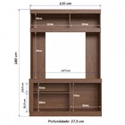 Estante Para Tv Até 49 Polegadas 1 Porta Wengue/cristalo Es50