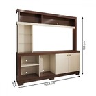 Estante Para Tv Até 50 Polegadas Malbec 2 Portas Nogueira Rea