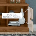 Estante Para Tv Até 55 Polegadas 180cm 1 Porta 4 Prateleiras