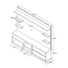 Estante Para Tv Até 55 Polegadas 2 Gavetas 104710 Imbuia/pret