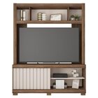 Estante Para Tv Até 55 Polegadas Com Ripado Cinne Espresso Mó