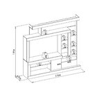 Estante Para Tv Até 55 Polegadas Grand Acácia Linea Brasil