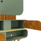 Estante Para Tv Até 55 Polegadas Pés Em Madeira Maciça Cambor