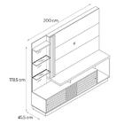 Estante Para Tv Até 60 Polegadas 2 Portas Fizz Plus Madetec
