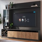 Estante Para Tv Até 60 Polegadas Capri 3 Portas Grafite/brise