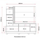 Estante Para Tv Até 60 Polegadas Frizz Plus 2 Portas 2 Pratel