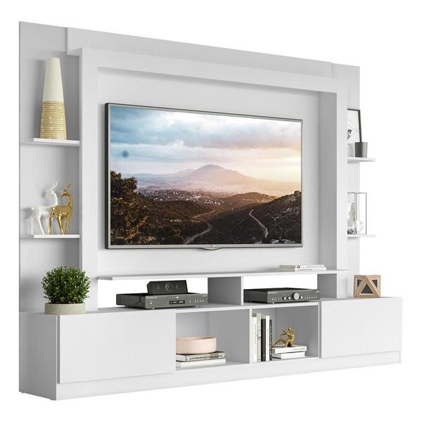 Estante Para Tv Até 65" Multimóveis Oslo Fg3395 Branca