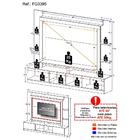 Estante Para Tv Até 65" Multimóveis Oslo Fg3395 Preta/lacca F