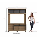 Estante Para Tv Até 65 Polegadas 2 Portas 6 Nichos Maia Delma