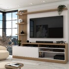 Estante Para Tv Até 65 Polegadas Escandinávia 1 Porta Com Led