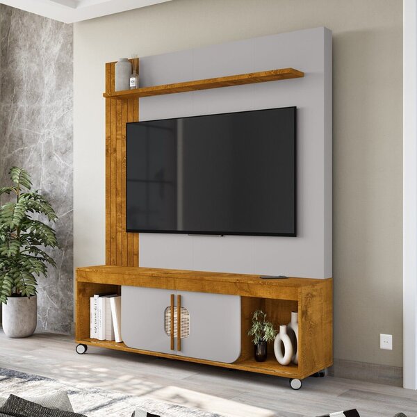 Estante Para Tv Até 65 Polegadas Maragogi 191cm X 160cm Natur