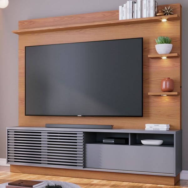 Estante Para Tv Até 70 Polegadas Campos 1 Porta 1 Gaveta Frei