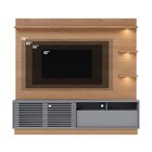 Estante Para Tv Até 70 Polegadas Com Led 1 Porta Campeche Fre