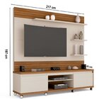 Estante Para Tv Até 70 Polegadas Com Rodízios E Ripado Cedro