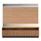 Estante Para Tv Até 70 Polegadas Marajo 3 Portas Freijó/preto