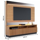 Estante Para Tv Até 70 Polegadas Marajo 3 Portas Freijó/preto