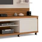 Estante Para Tv Até 72 Polegadas Cedro 2 Portas Com Rodízios