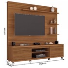 Estante Para Tv Até 72 Polegadas Cedro 2 Portas Com Rodízios