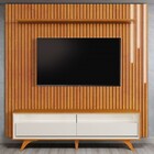 Estante Para Tv Até 75 Polegadas Áustria 2 Gavetas Com Led Ca