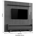 Estante Para Tv Até 75 Polegadas Áustria 2 Gavetas Com Led Ca