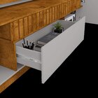 Estante Para Tv Até 75 Polegadas Com Ripado 1 Gaveta 2 Portas