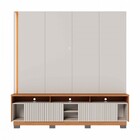 Estante Para Tv Até 75 Polegadas Malvinas 2 Portas Ripado Com