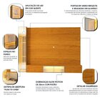 Estante Para Tv Até 90 Polegadas 217,6cmx255cm Com Porta Refl