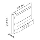 Estante Para Tv Até 90 Polegadas 217,6cmx255cm Com Porta Refl