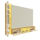 Estante Para Tv Até 90 Polegadas 217,6cmx255cm Com Porta Refl