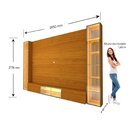 Estante Para Tv Até 90 Polegadas 217,6cmx293cm Com Porta Refl