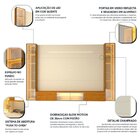 Estante Para Tv Até 90 Polegadas 293cm Com Porta Reflecta Led