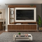 Estante Para Tv Beale Com Ripas Caiena Creme