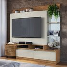 Estante Para Tv Com 2 Gavetas E Espelho Naturalle/cristalo