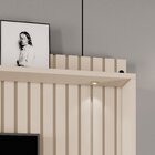 Estante Para Tv Com Led Até 60 Polegadas Ripado Com Rodízio 3