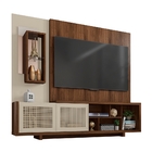 Estante Para Tv Com Nicho E Espelho Capri Havana Off White