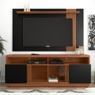 Estante Para Tv Com Nichos Ford Noce Preto