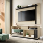 Estante Para Tv Com Nichos Todd Tauari Preto