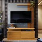 Estante Para Tv Com Portas Riviera Tauari Ripado Cinza Peroli